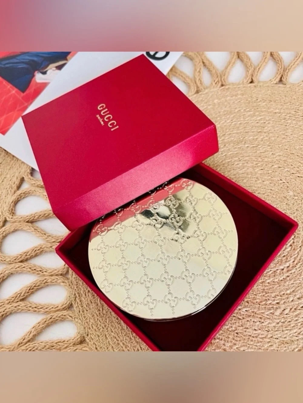 Gucci pocket makeup mirror